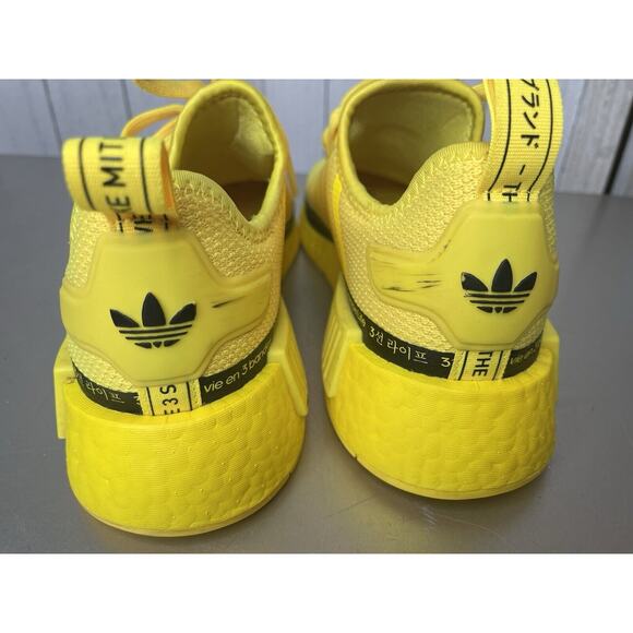 Authentic Women’s Adidas NMD R1 W HP9733 Bright Yellow & Black Size 7.5 - Picture 7 of 7